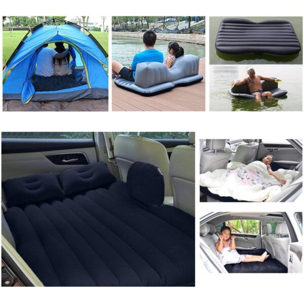 Inflatable Car Camping Bed with Pillows & Pump - Image 2