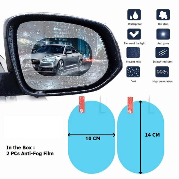 Anti-Fog Car Mirror Film: Scratch-Resistant, Waterproof - Image 2