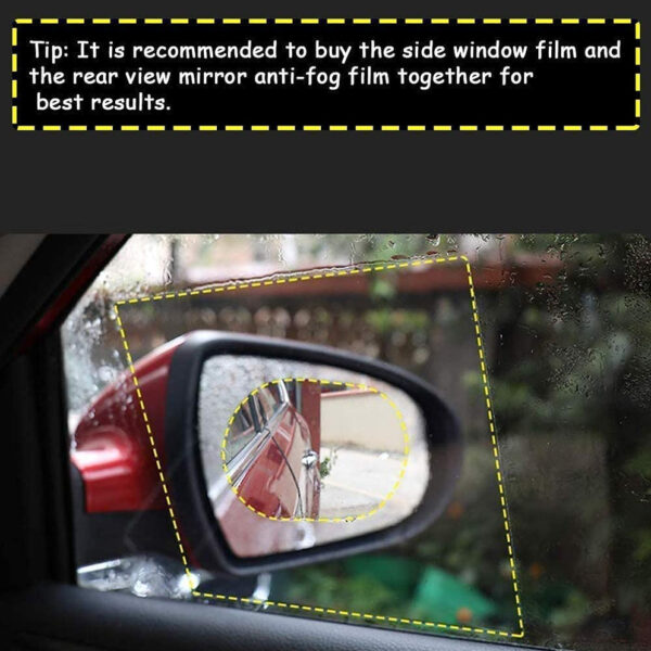 Anti-Fog Car Mirror Film: Scratch-Resistant, Waterproof - Image 4