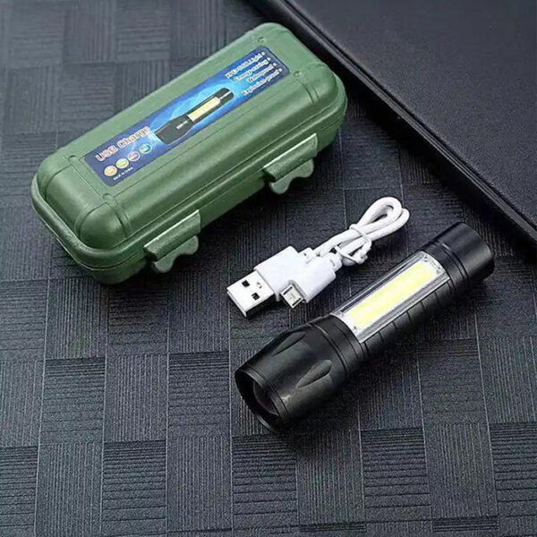 USB Rechargeable LED Flashlight - Image 2