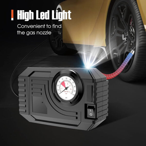 Portable 12V Tire Inflator Air Compressor - Image 5