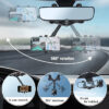 Rearview mirror phone holder