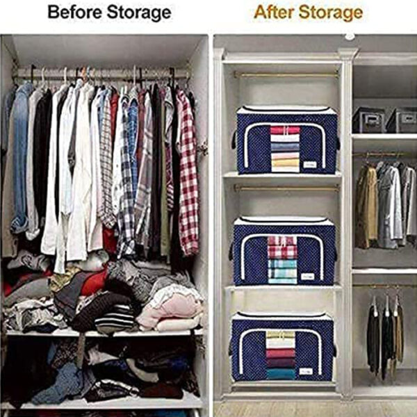 Foldable Clothes Organizer Storage Bag - Image 4