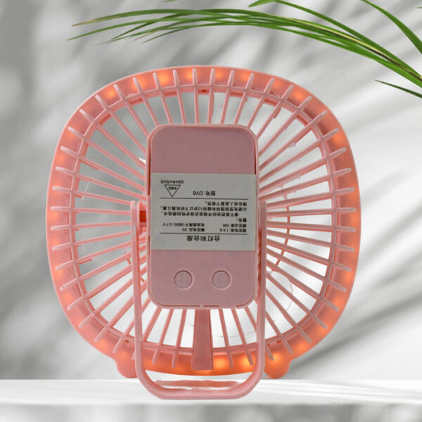 USB Portable Desk Fan with Adjustable Light - Image 4