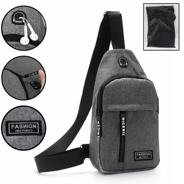 Waterproof Waist Bag with USB Charging