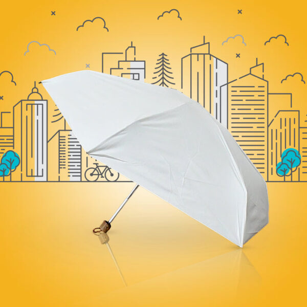 3-Fold Solid Foldable Umbrella - Image 2