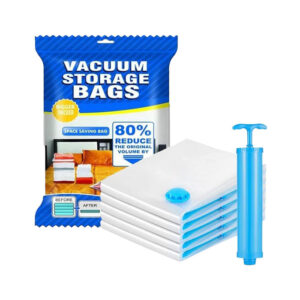 Vacuum Storage Bags with Pump (5 Pcs Set)