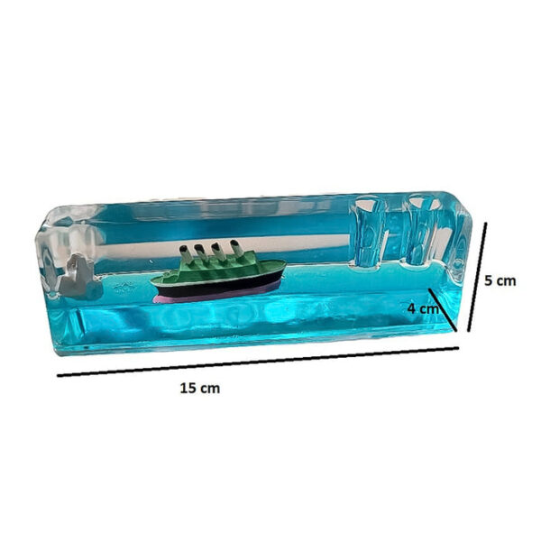 Car Interior Dashboard Decoration Floating Water Cruiser Ship - Image 7